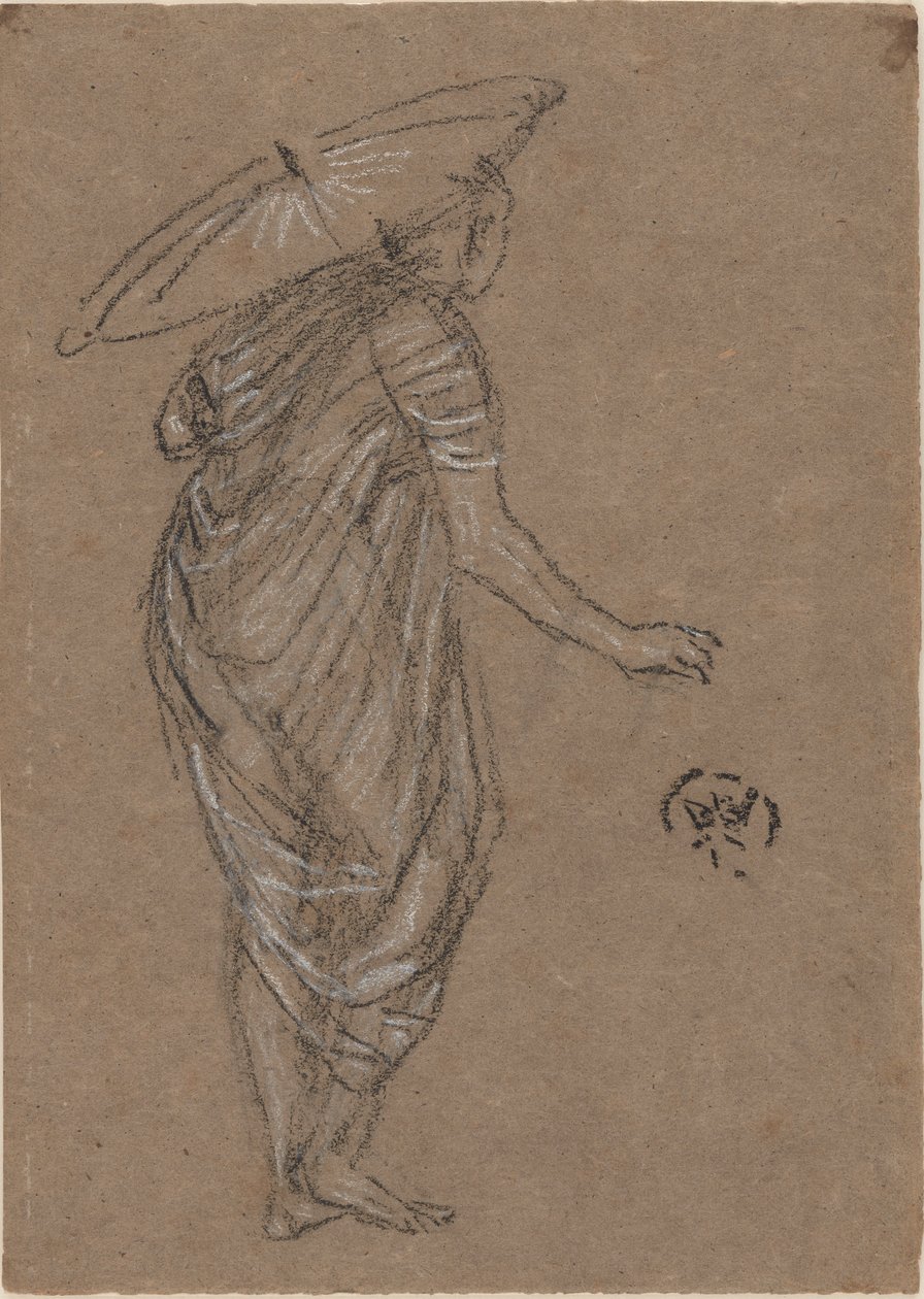 Kvinna med parasoll, 1870-1873. av James Abbott McNeill Whistler
