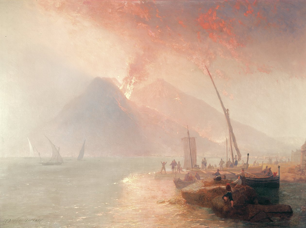 Vesuvius utbrott, 1856 av James Baker Pyne