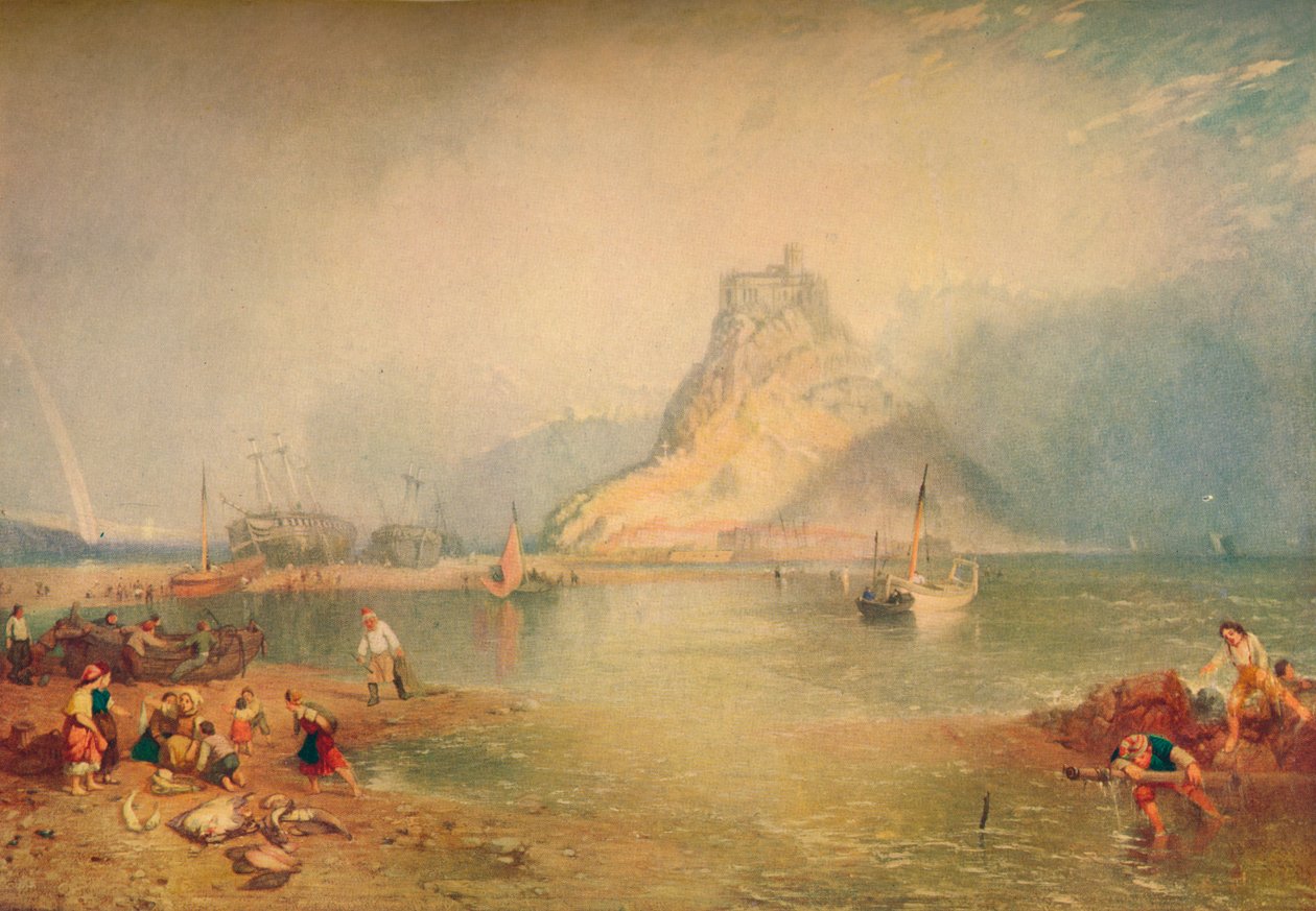 St. Michaels Mount, c1830-talet, 1920. av James Baker Pyne