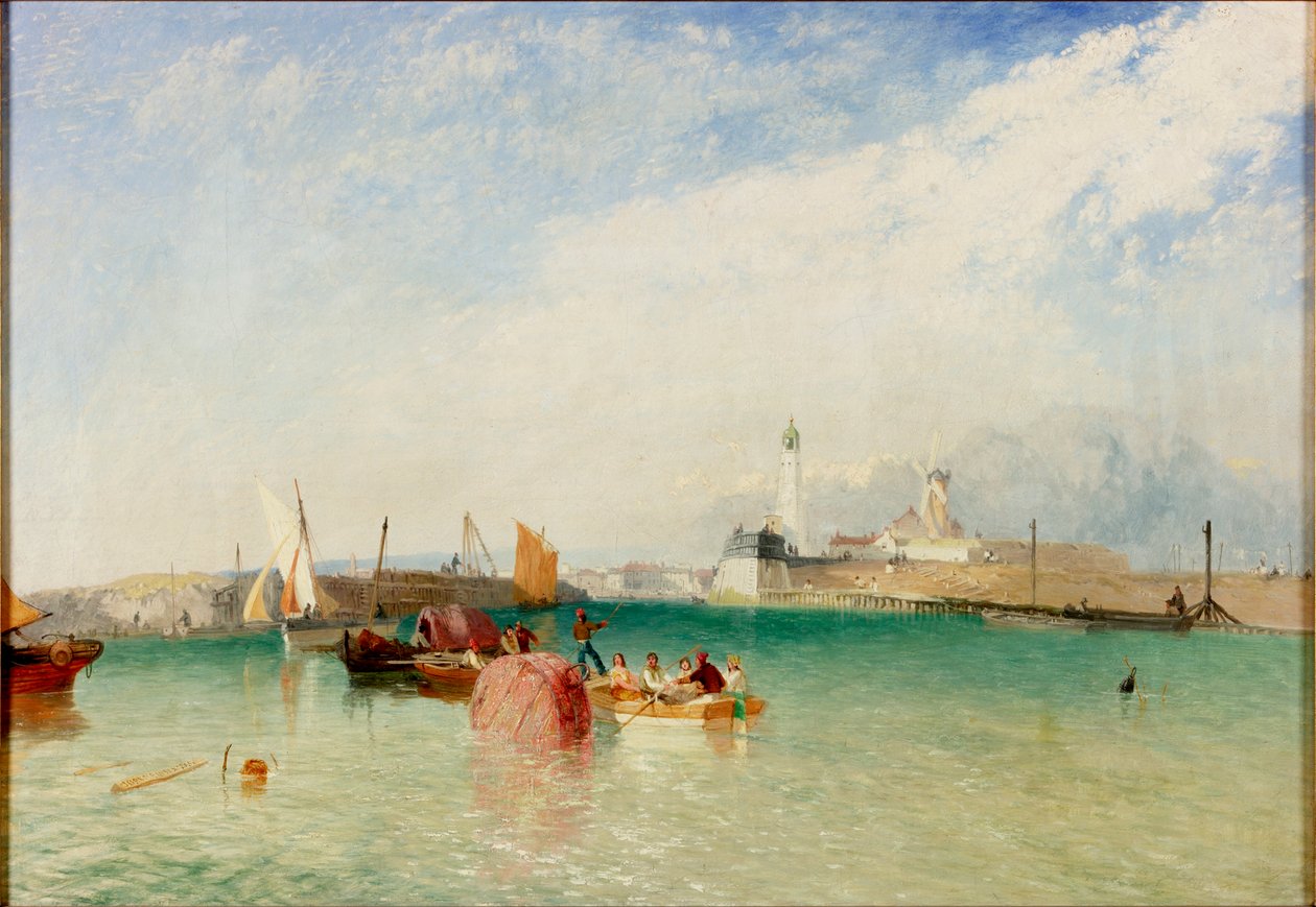 Hamnen, Littlehampton, 1851 av James Baker Pyne