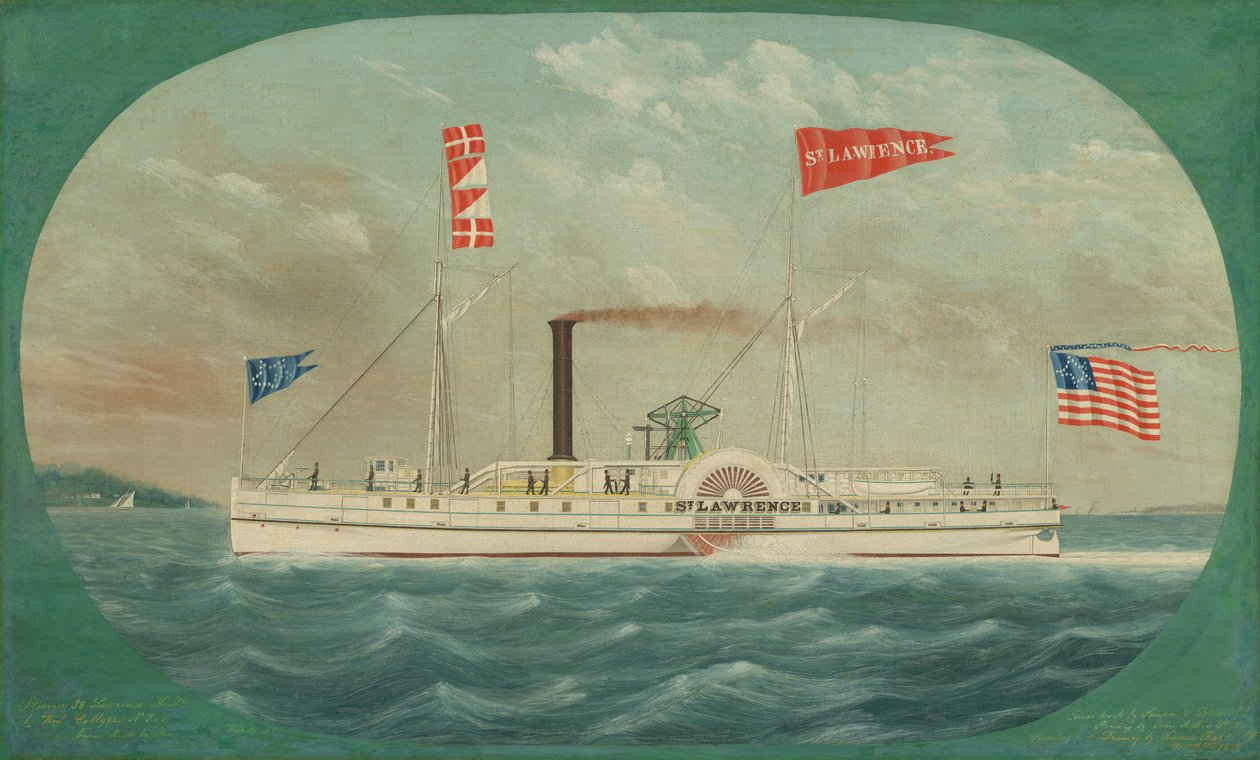Steamer St. Lawrence, 1850. av James Bard