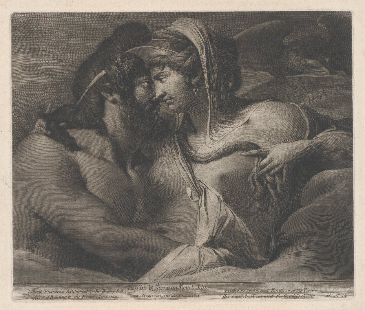 Jupiter och Juno på berget Ida av James Barry