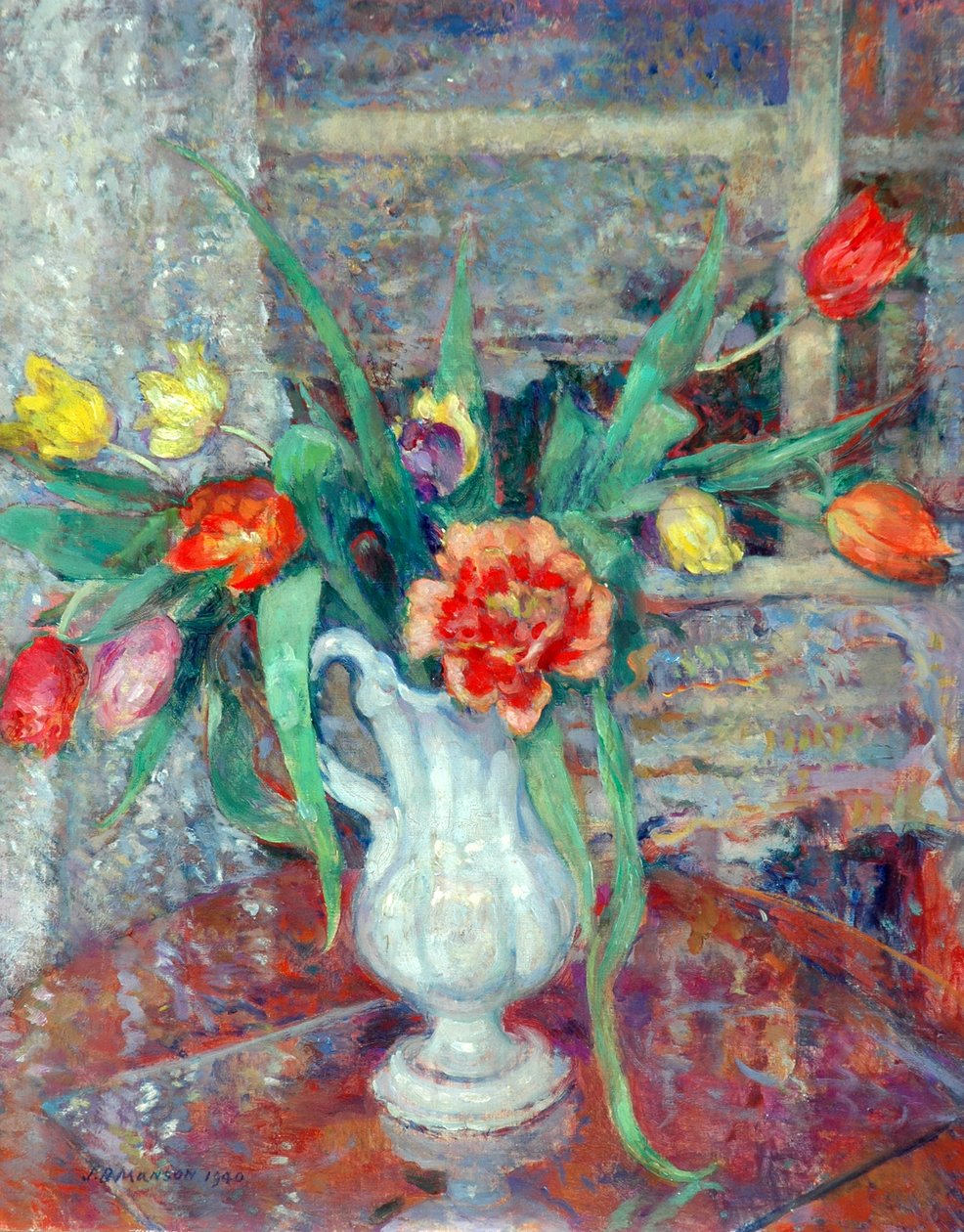 Blomsterstycke, 1940 av James Bolivar Manson