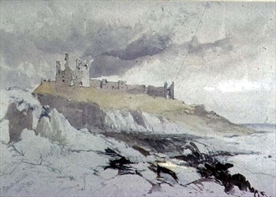 Dunstanburgh slott av James Burrell Smith