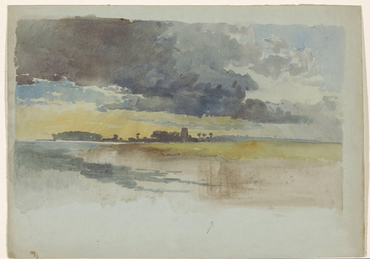 Utsikt över Gillingham Church, Kent av James Chisholm Gooden