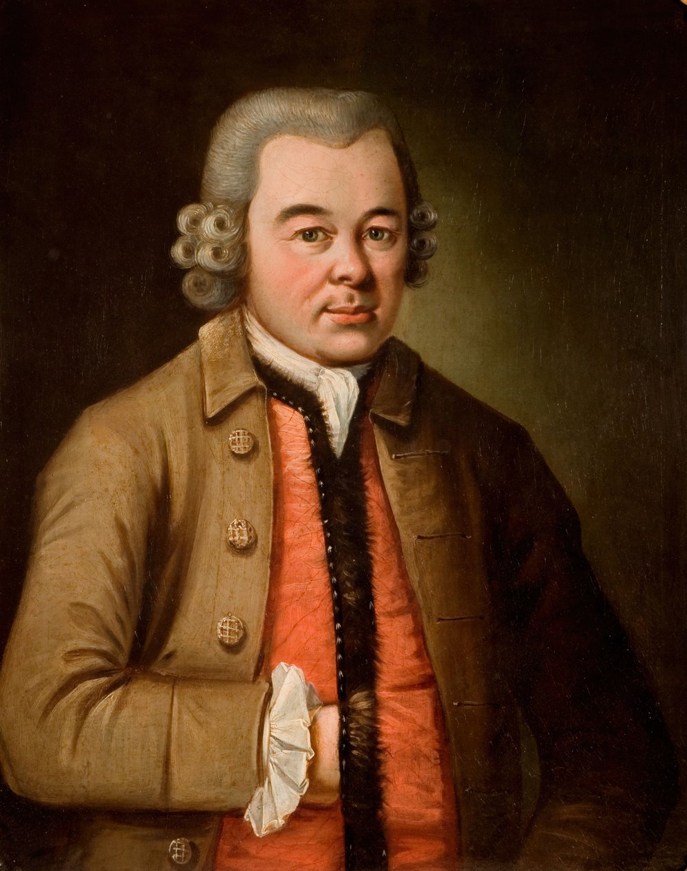 Porträtt av Christopher Fuller d.1786, 1750-1780. av James Coleman