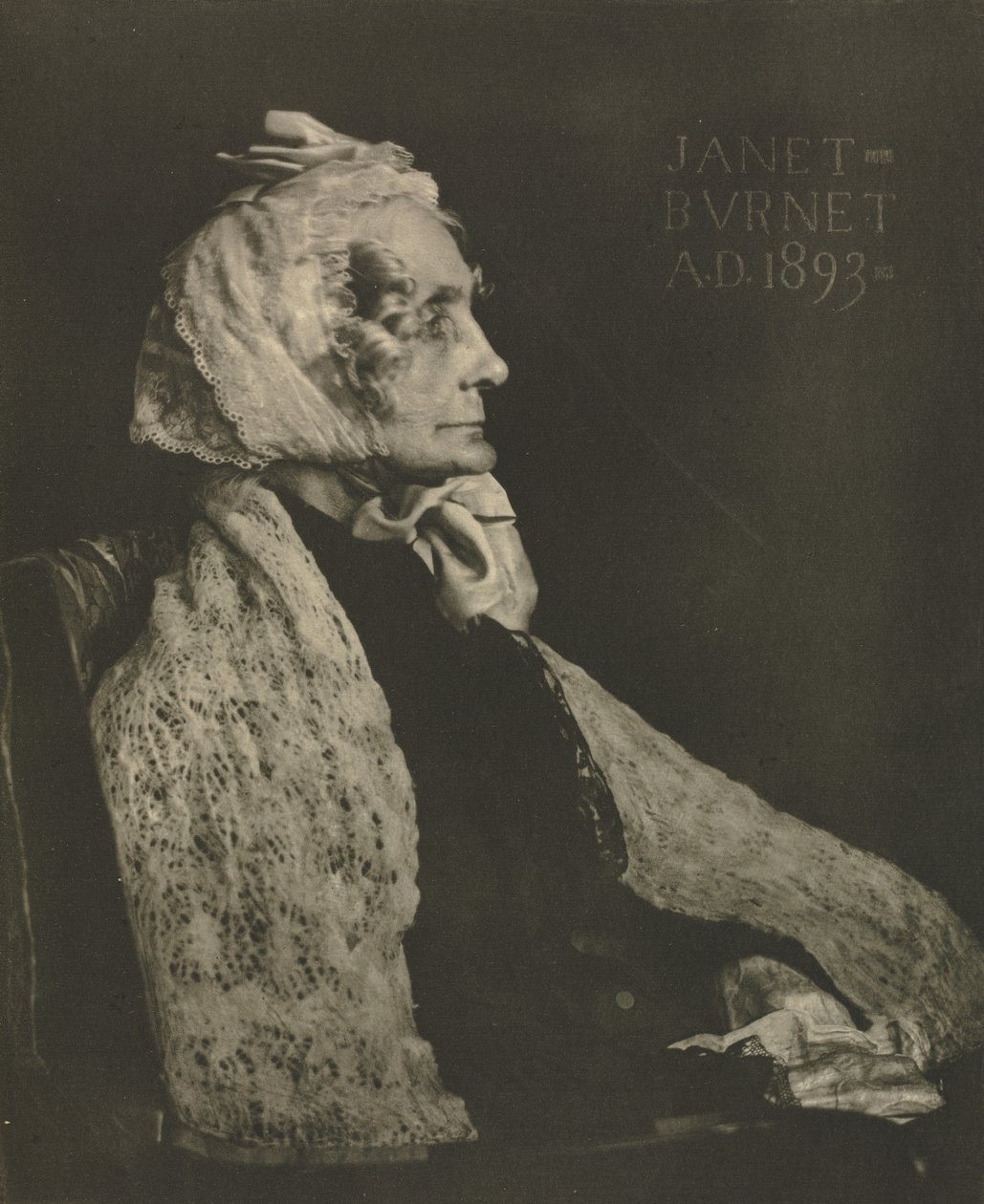 Kameraarbete: Janet Burnet, 1907. av James Craig Annan