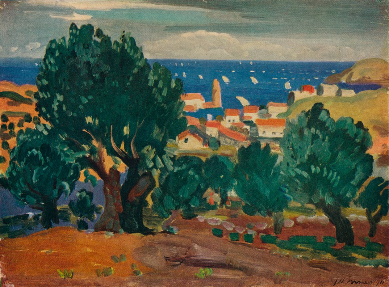 Oliver i Collioure, 1911 av James Dickson Innes