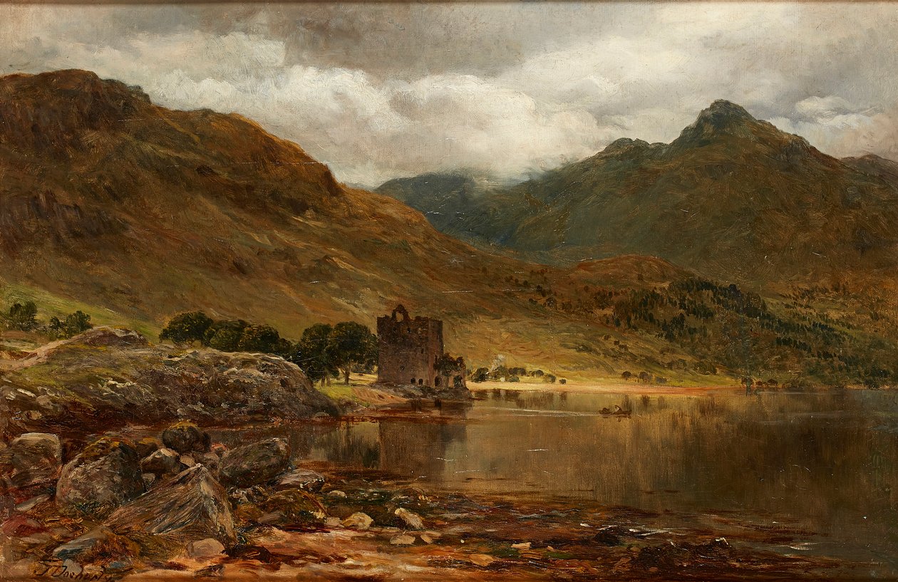 Carrick Castle, Loch Goil (olja på duk) av James Docharty