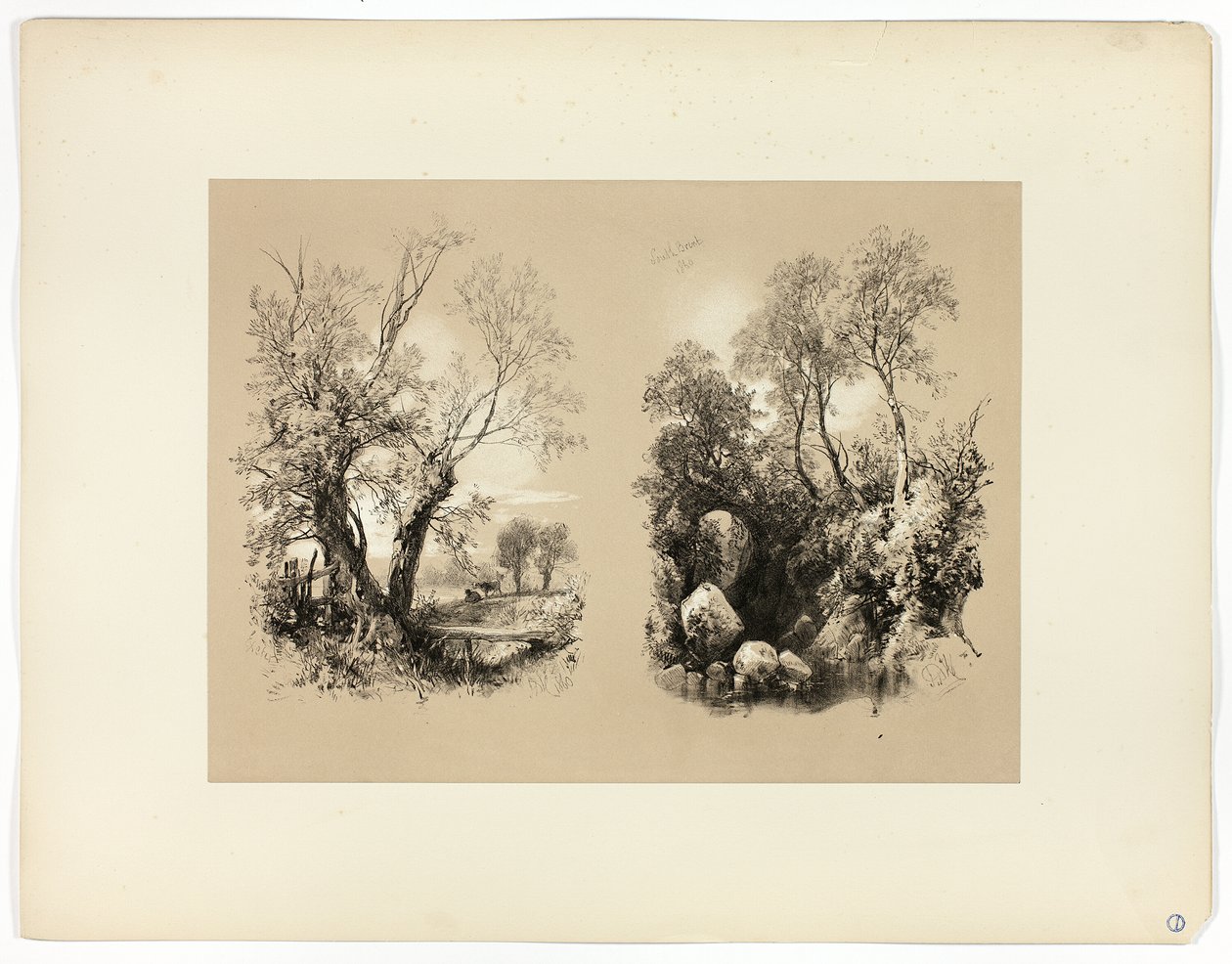 South Brent, från Picturesque Selections av James Duffield Harding