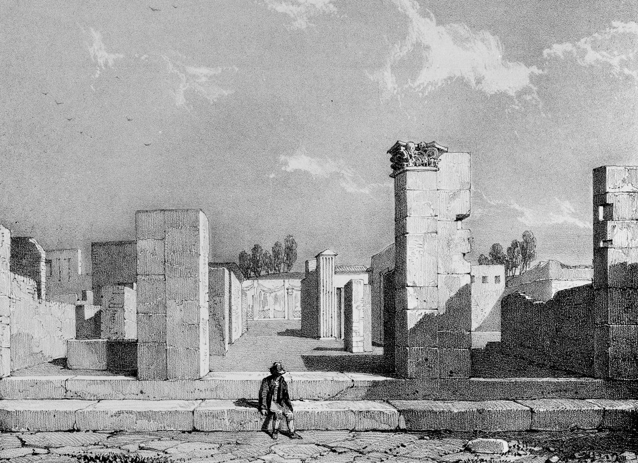 Caius Sallusts hus, 1828 av James Duffield Harding