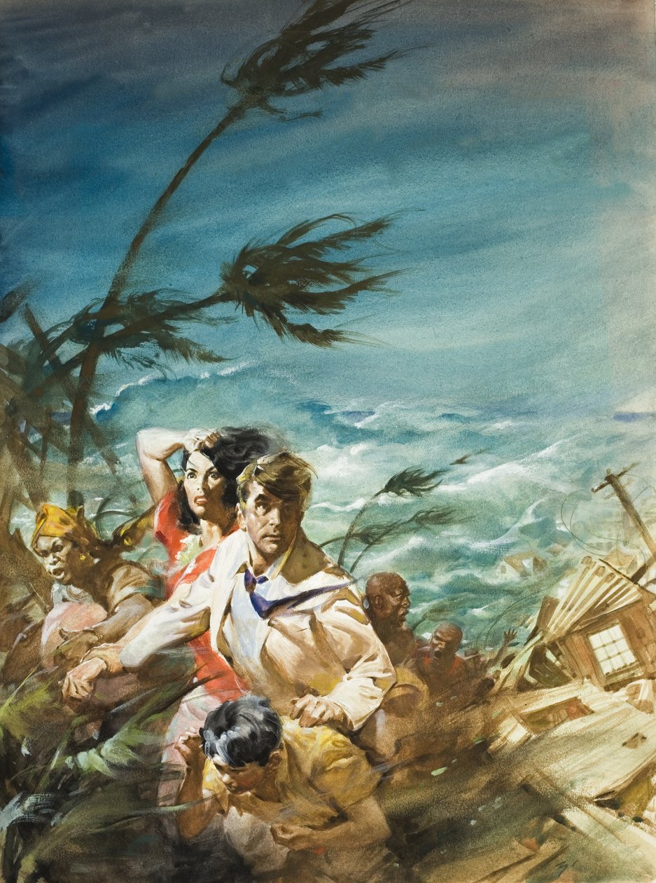 Hurricane (gouache på papper) av James Edwin McConnell