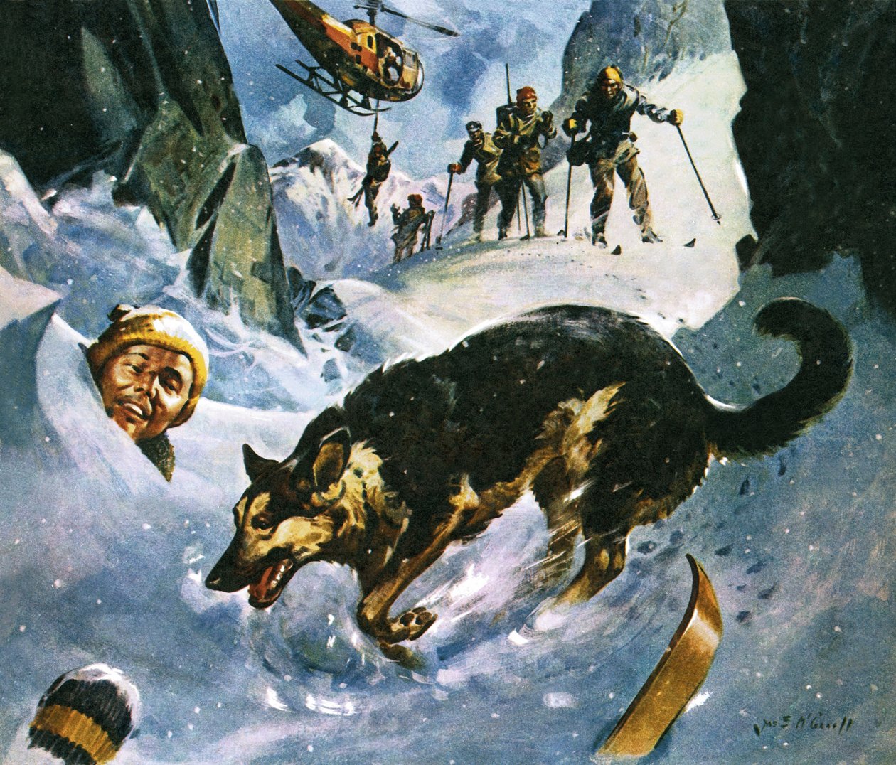 Räddning i snön av James Edwin McConnell