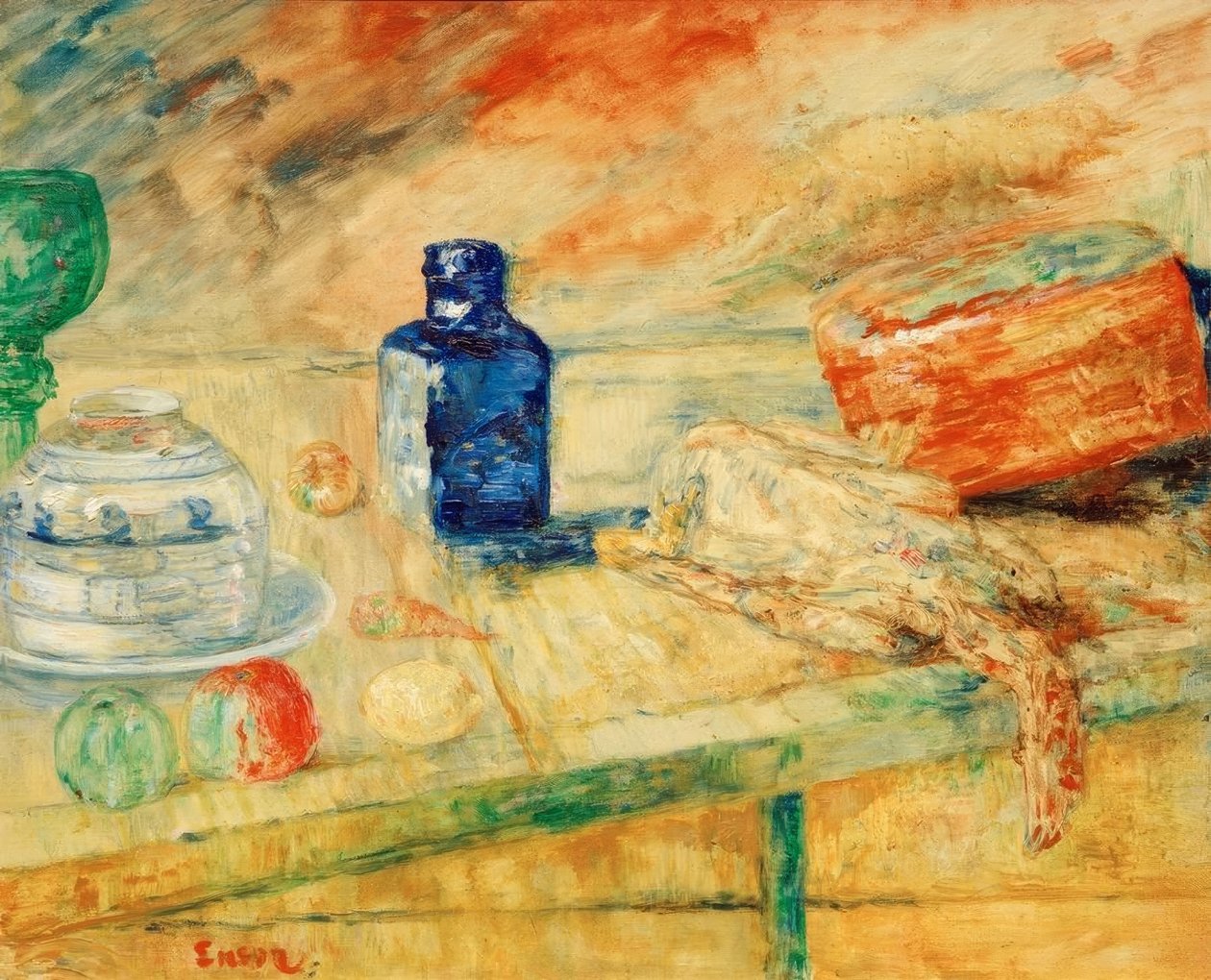 Den blå flaskan av James Sidney Ensor