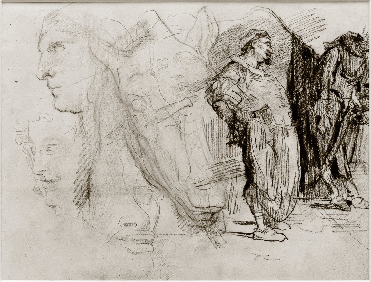 Don Quixote och hästhuvud av James Sidney Ensor