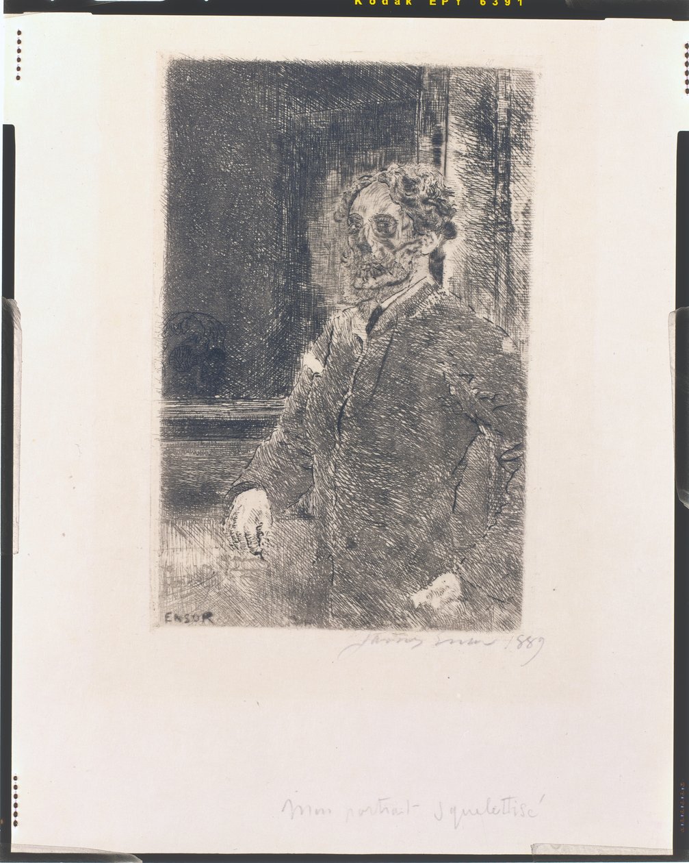 Mitt porträtt som ett skelett av James Ensor