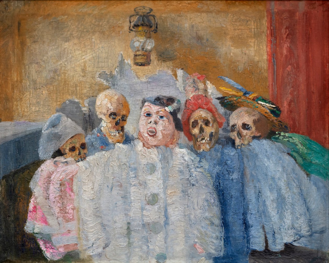 Pierrot and Skeleton (Pierrot and Skeletons) av James Ensor