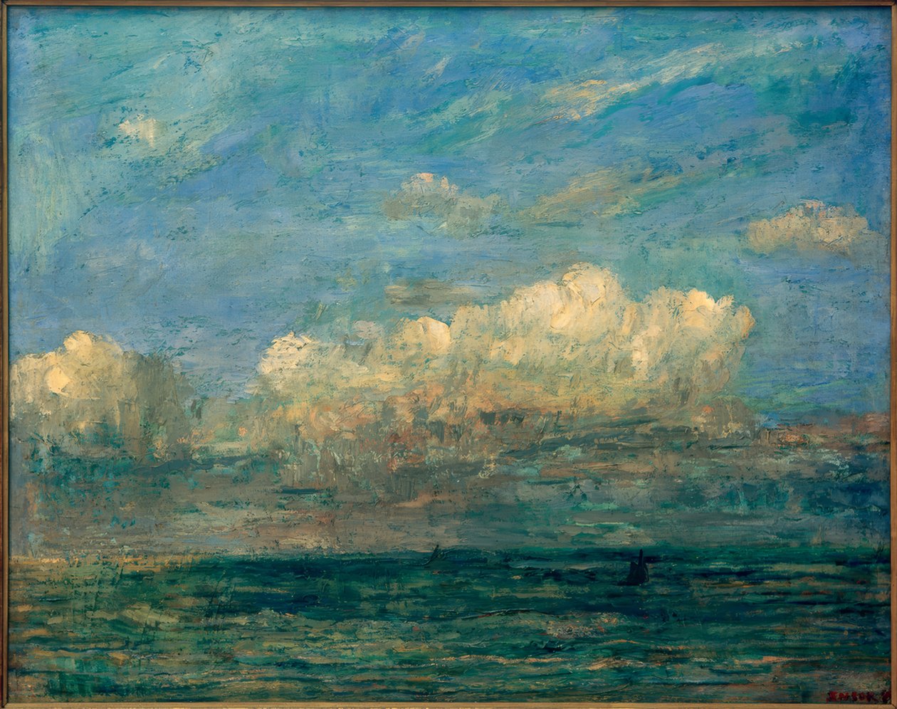 Sjön bit med vitt moln av James Sidney Ensor