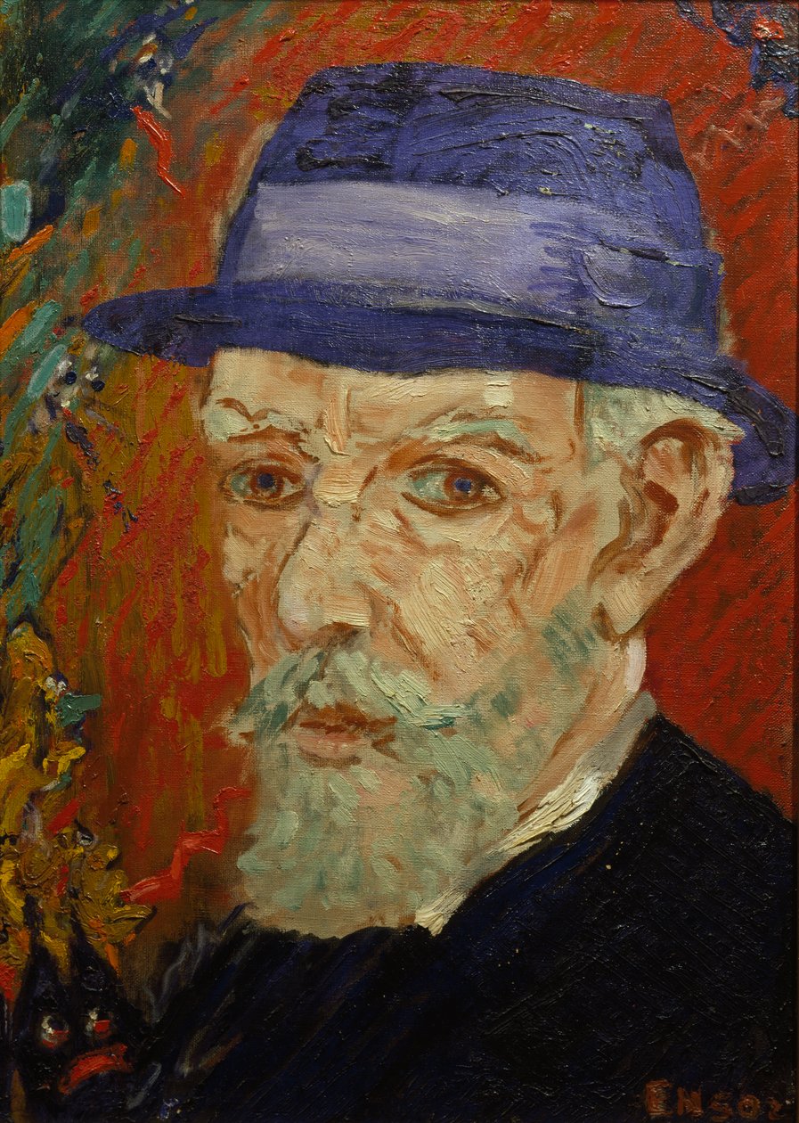 Självporträtt av James Ensor
