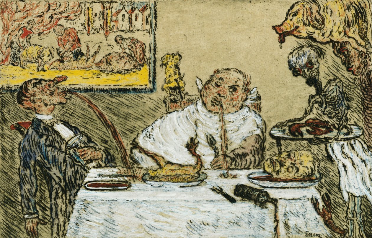 Dödssynderna; Huvudstadsfisket av James Ensor