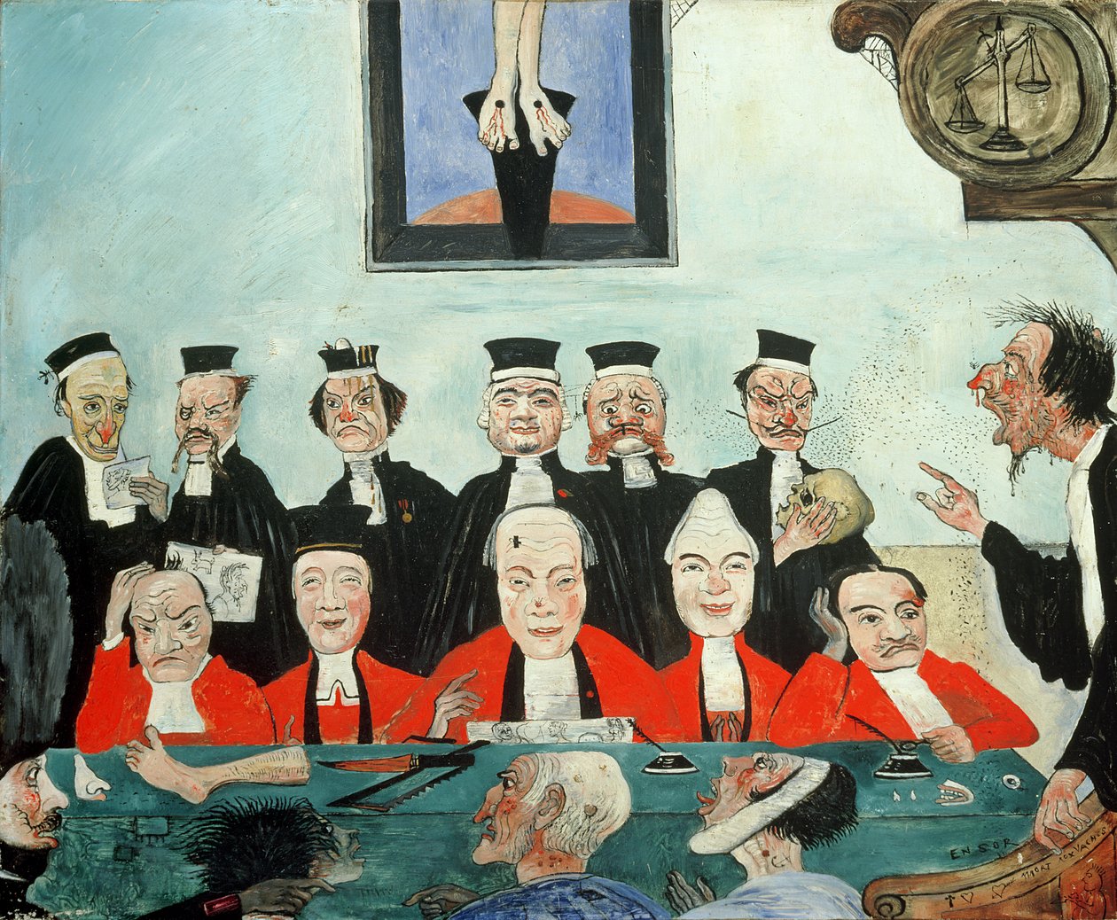 De goda domarna av James Ensor