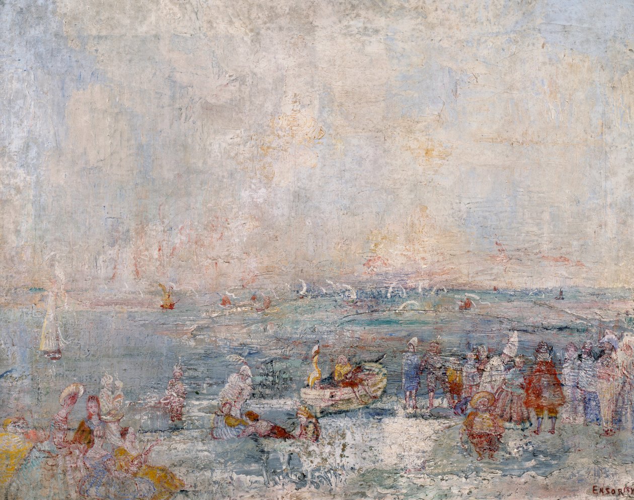 Karnevalen på stranden av James Ensor