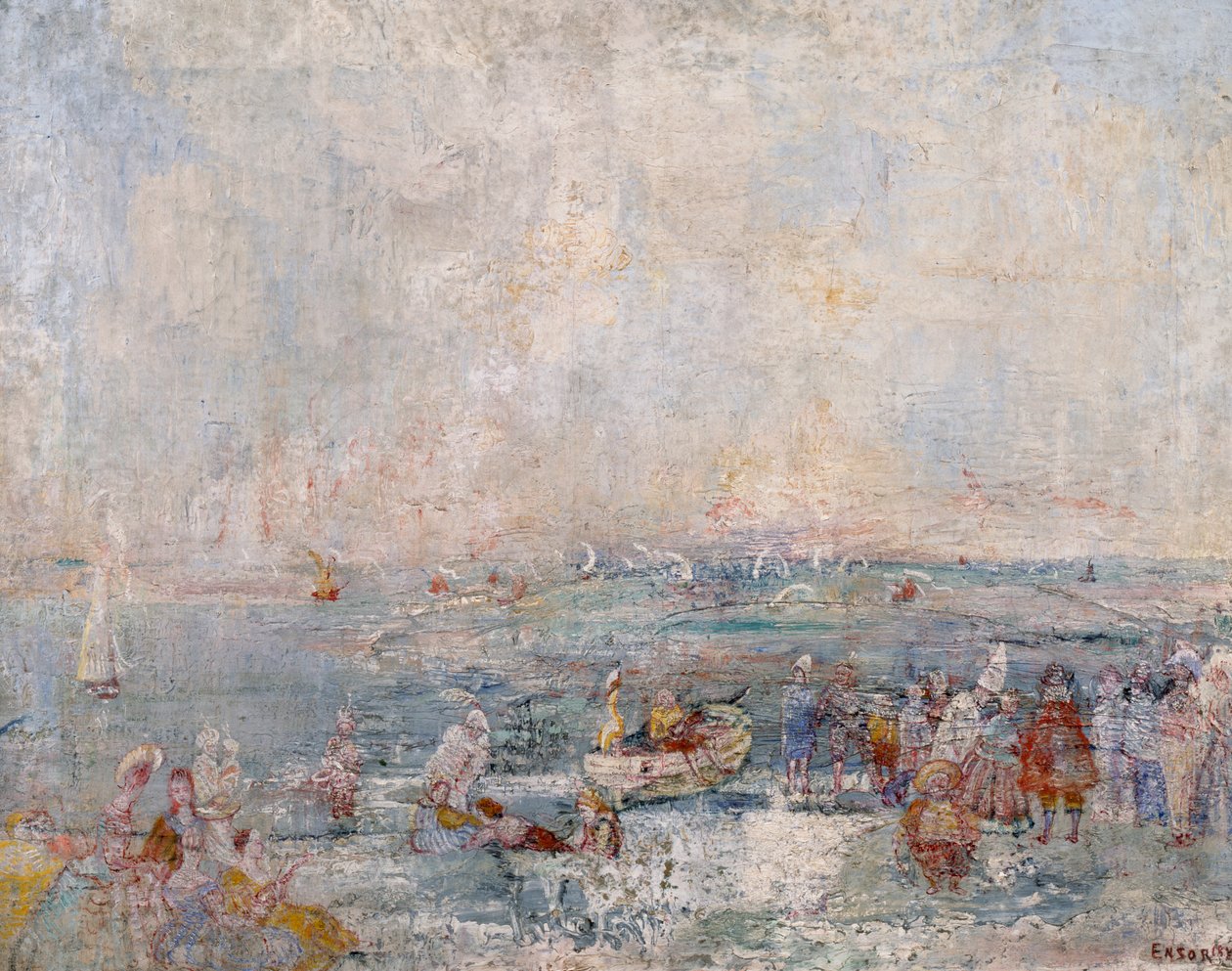 Karnevalen på stranden av James Ensor