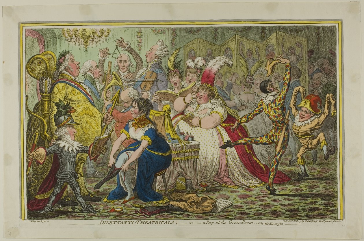 Amatörer-Theatraliska av James Gillray