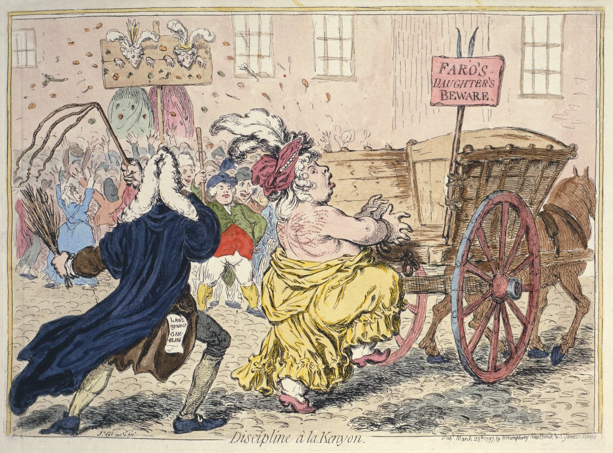 "Discipline A La Kenyon", 25 mars 1797 av James Gillray