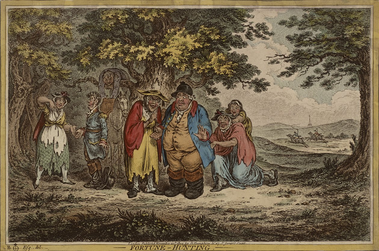 Fortune Hunting, publicerad 20 november av James Gillray
