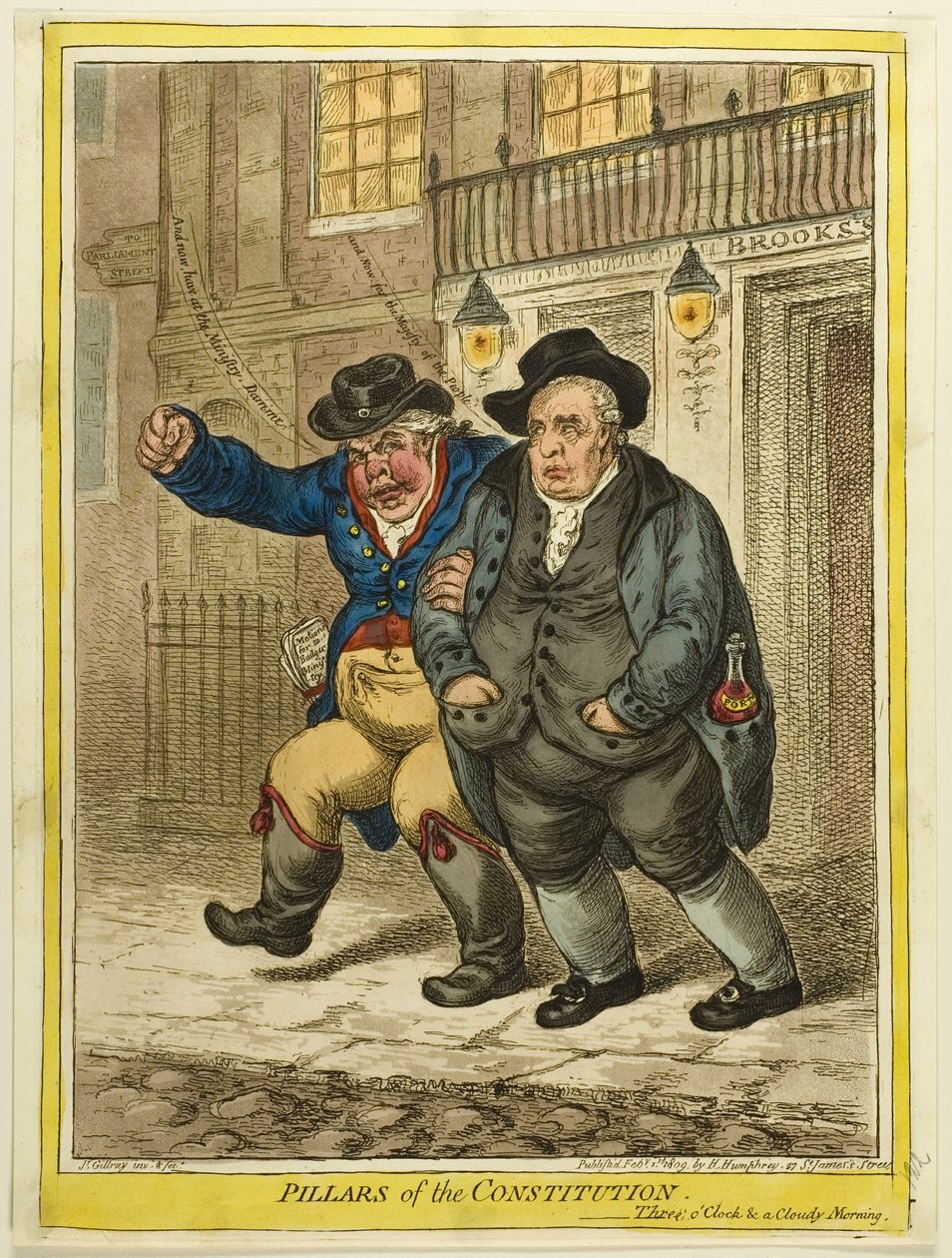 Konstitutionens grundpelare av James Gillray