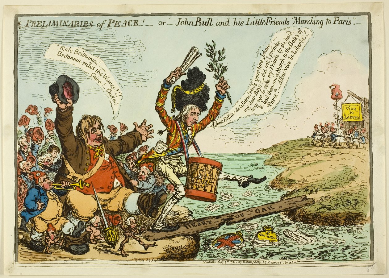 Förberedelser för fred av James Gillray