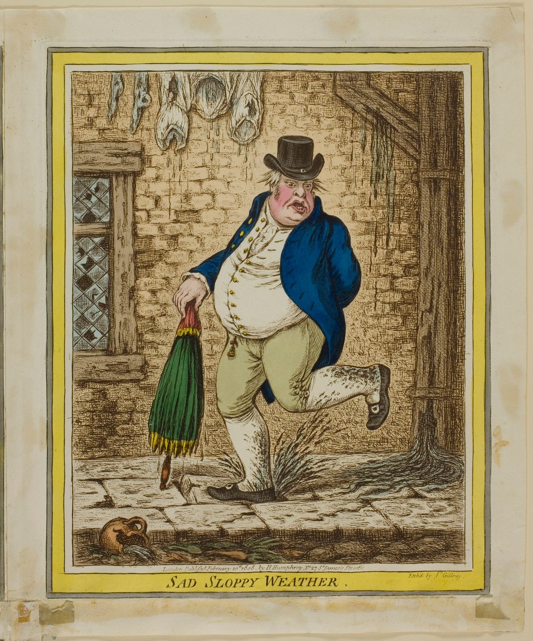 Tråkigt slarvigt väder av James Gillray