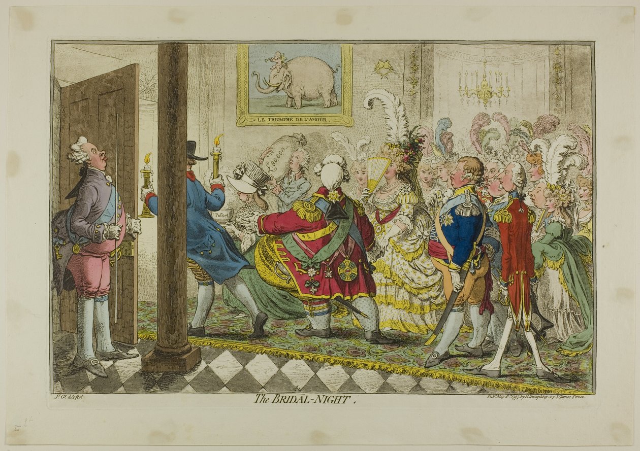 Bröllopsnatten av James Gillray
