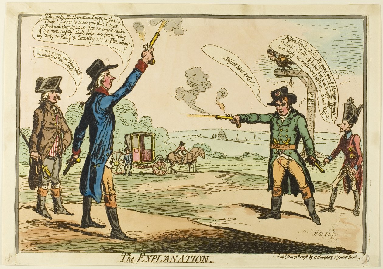 Förklaring av James Gillray