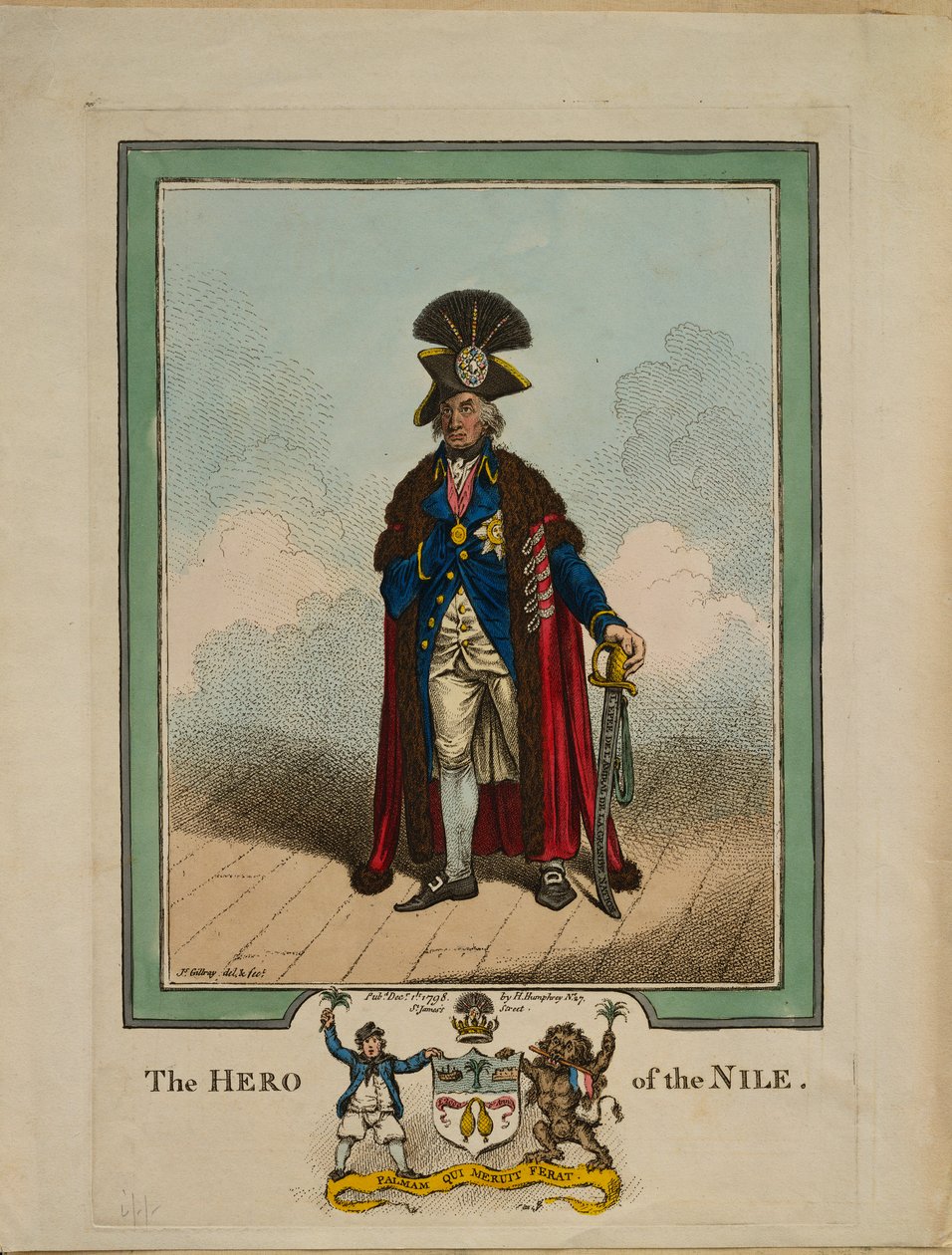 Nilens hjälte, 1878 av James Gillray