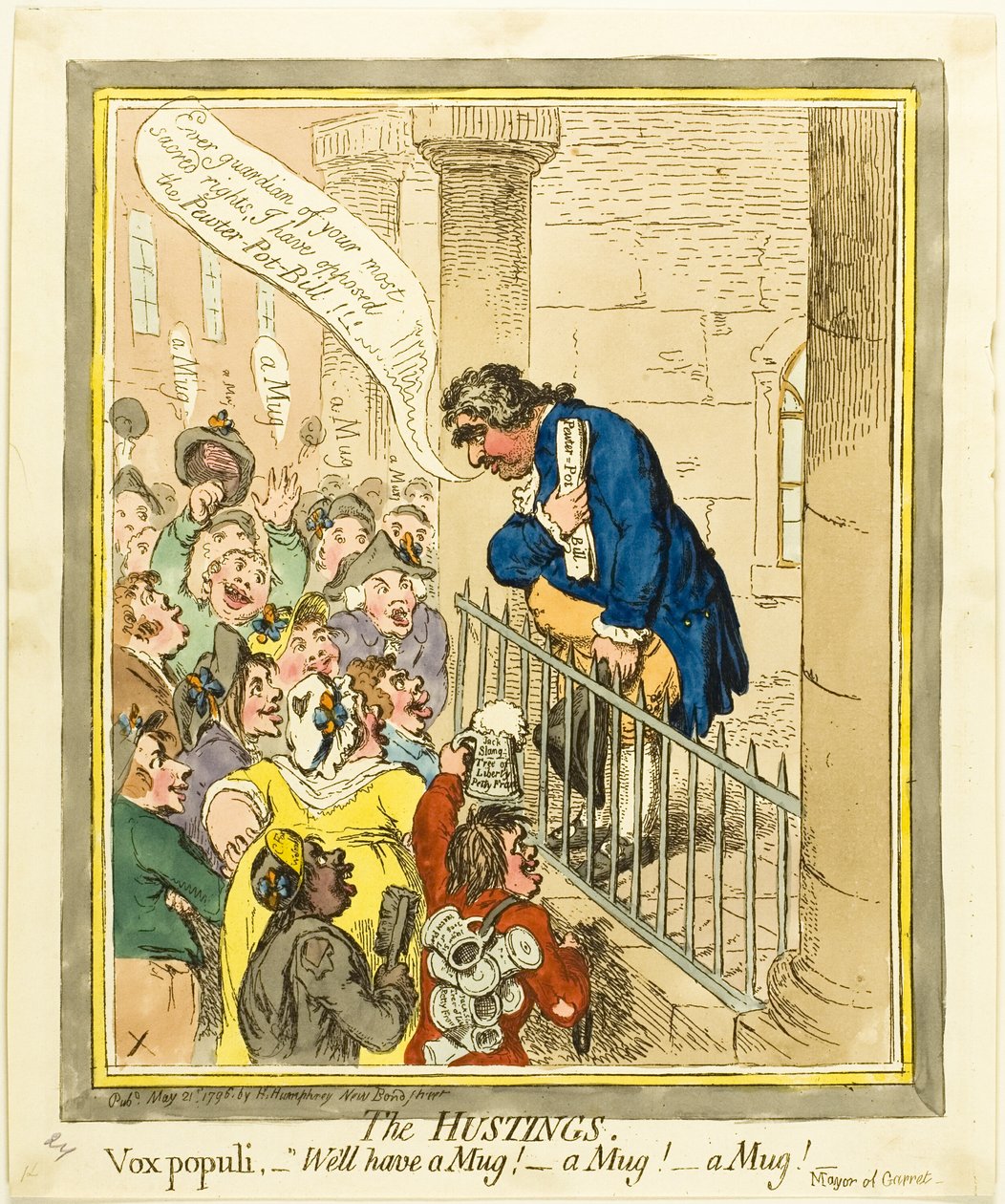 Utfrågningarna av James Gillray