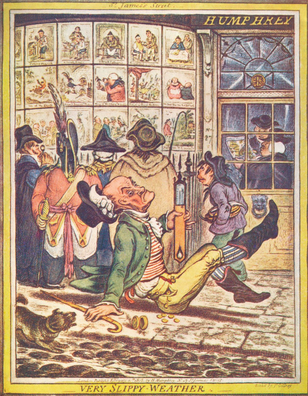 Mycket halt väder, 1808 av James Gillray