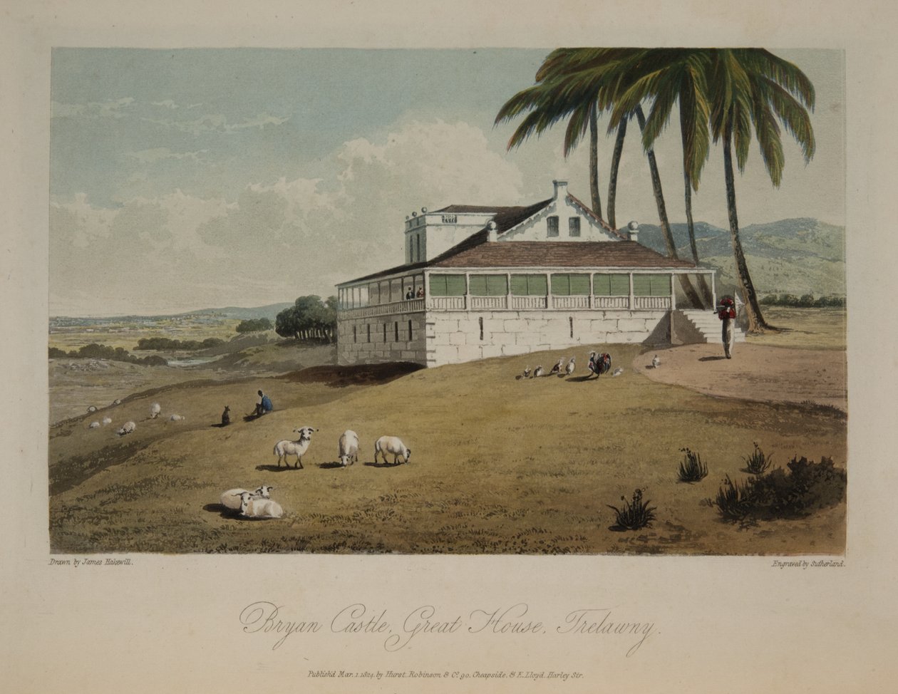 Bryan Castle, Great House, Trelawny av James Hakewill