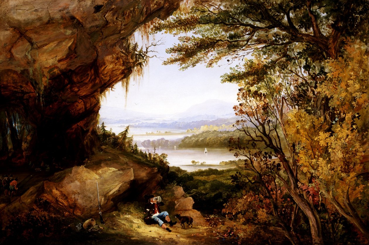 Scenen på Hudson (Rip Van Winkle) av James Hamilton