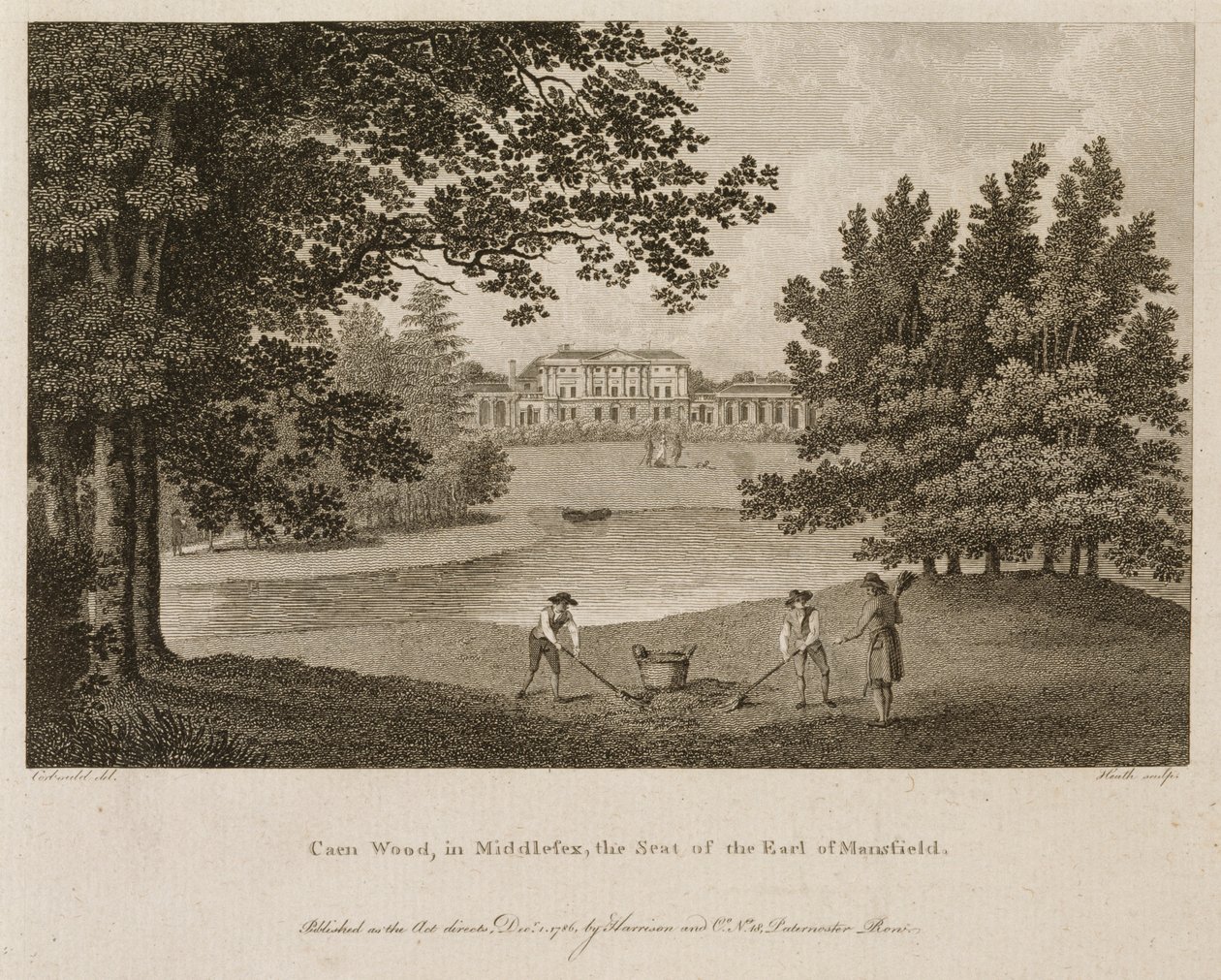 Kenwood House, Hampstead, London, 1786 av James Heath