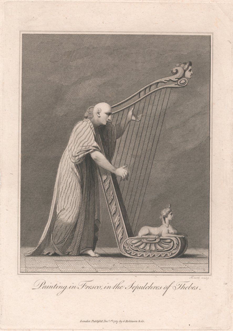 Målning i Thebes gravar av James Heath
