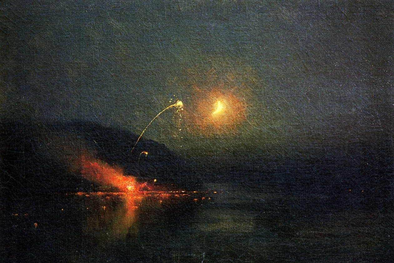 Fireworks Across the Potomac, 1902 av James Henry Moser