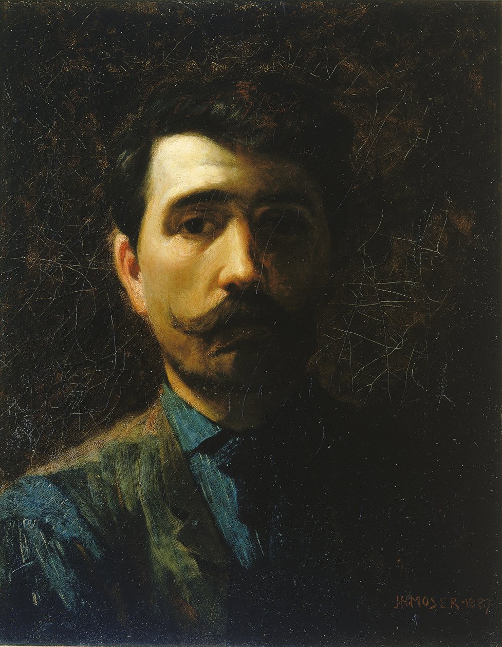 Självporträtt, 1887. av James Henry Moser