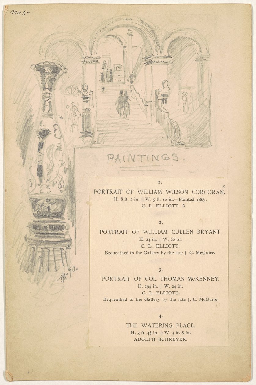 Studie för "Paintings" av James Henry Moser