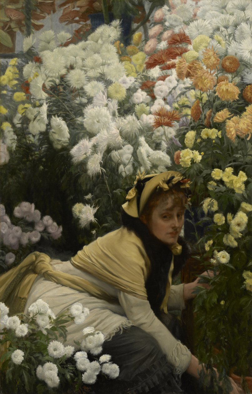 Krysantemum, c.1874-76 av James Jacques Joseph Tissot