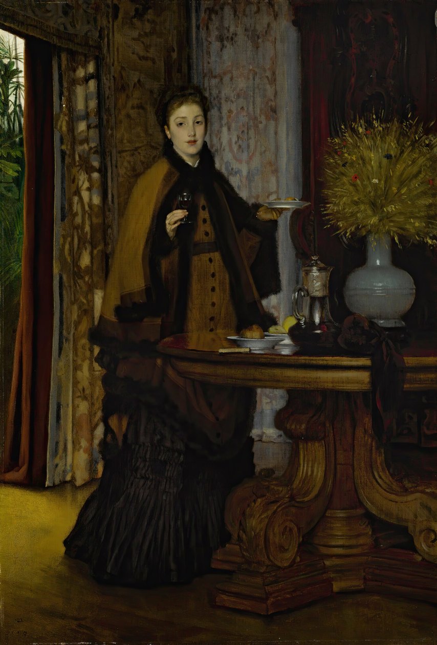 Le Goúter Afternoon Tea, 1869. av James Jacques Joseph Tissot
