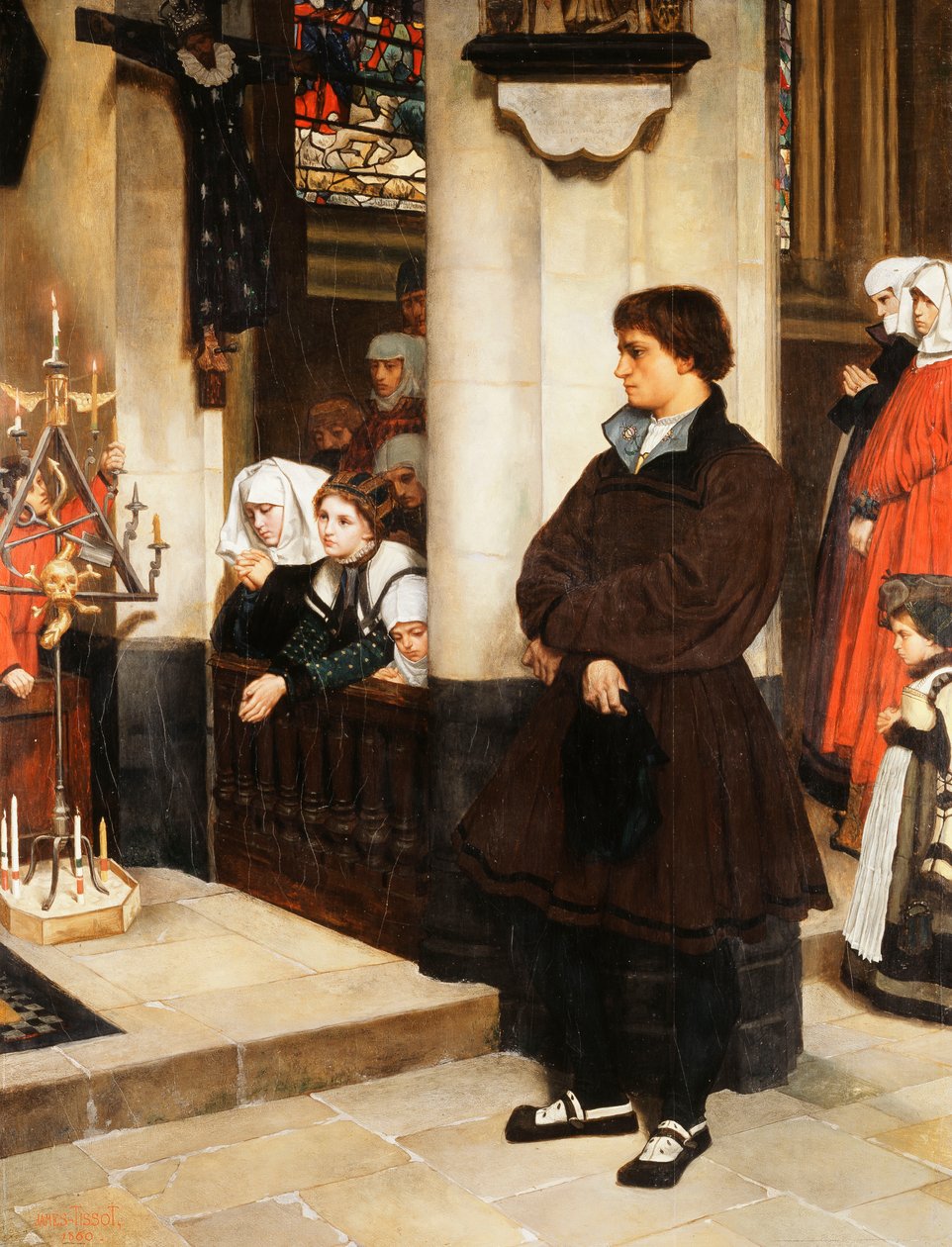 Hängsmycke l "Office av James Jacques Joseph Tissot