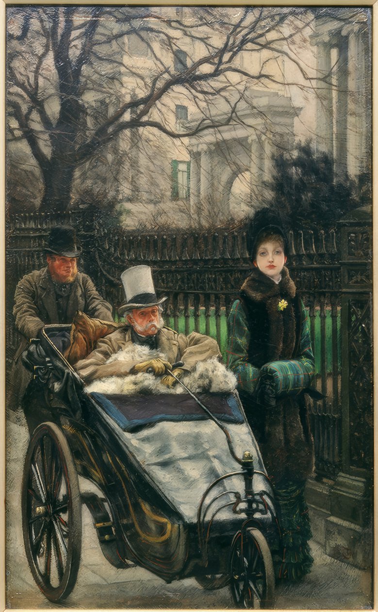 Convalescent (Soldatens dotter) av James Jacques Joseph Tissot
