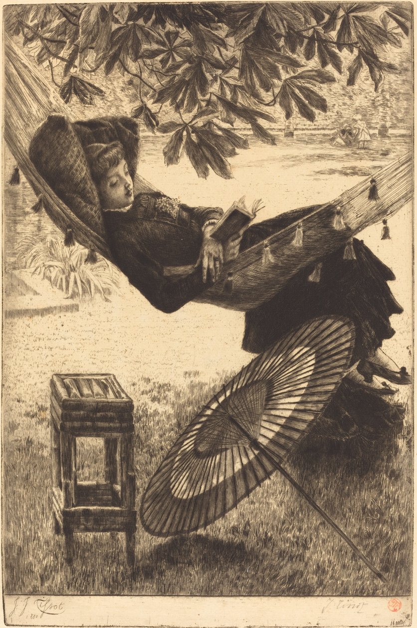 Hängmattan (Le hamac) av James Jacques Joseph Tissot